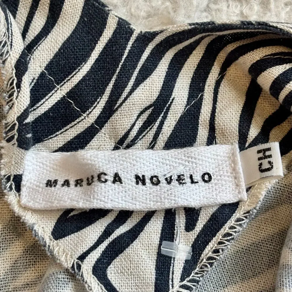 Maruca Novelo Small Sundress Dress Boho Chic Lagenlook Relaxed Festival Pockets - Picture 6 of 9